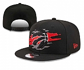 Raptors Team Logo Tear Black New Era Adjustable Hat YD,baseball caps,new era cap wholesale,wholesale hats